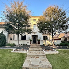 Professional-Softwashing-of-a-Stucco-Home-and-Sandstone-Walkway-Patio 23