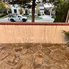 Professional-Softwashing-of-a-Stucco-Home-and-Sandstone-Walkway-Patio 20