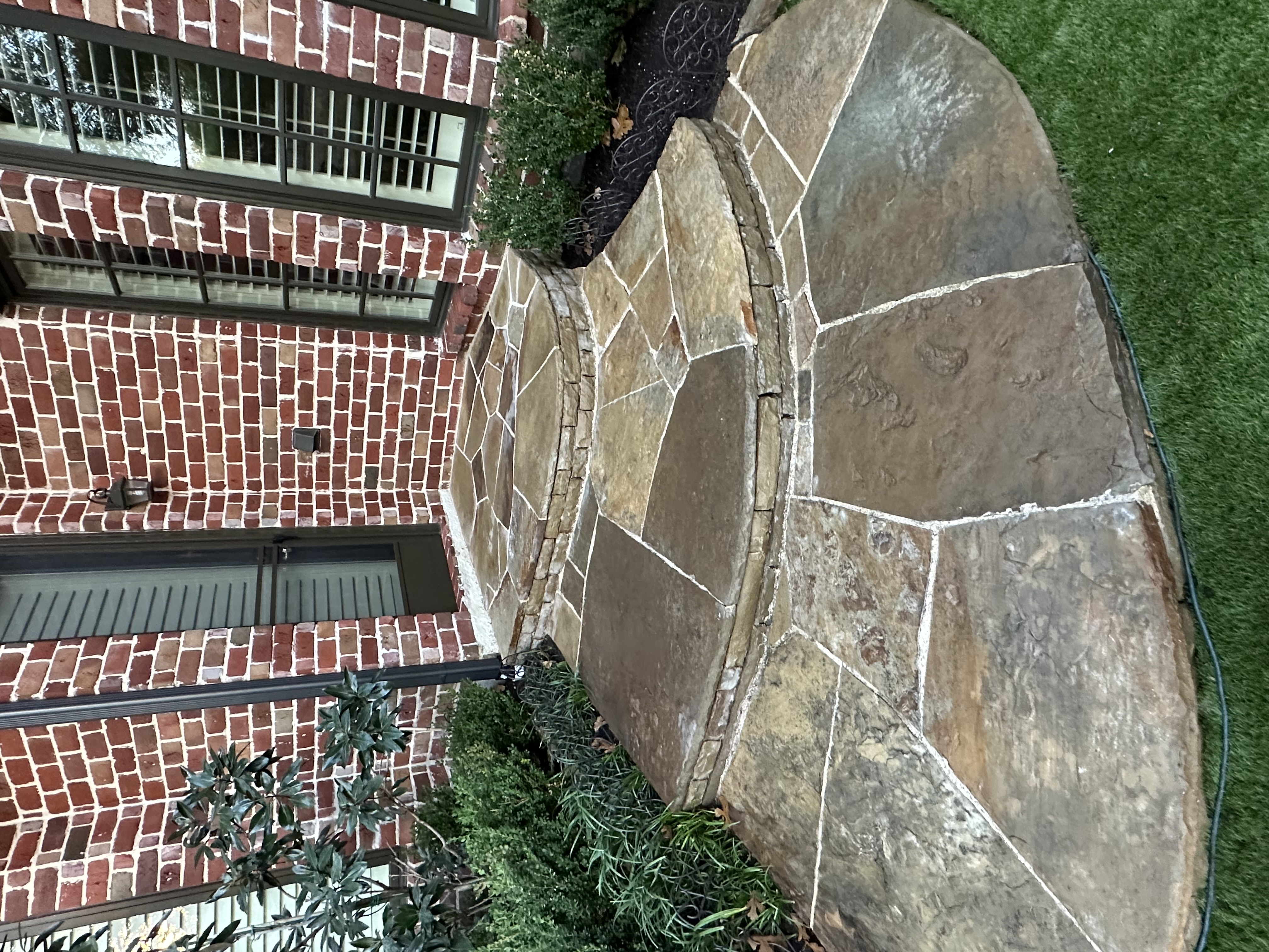 Sandstone Cleaning & Char-Mark Removal in Plano, Texas