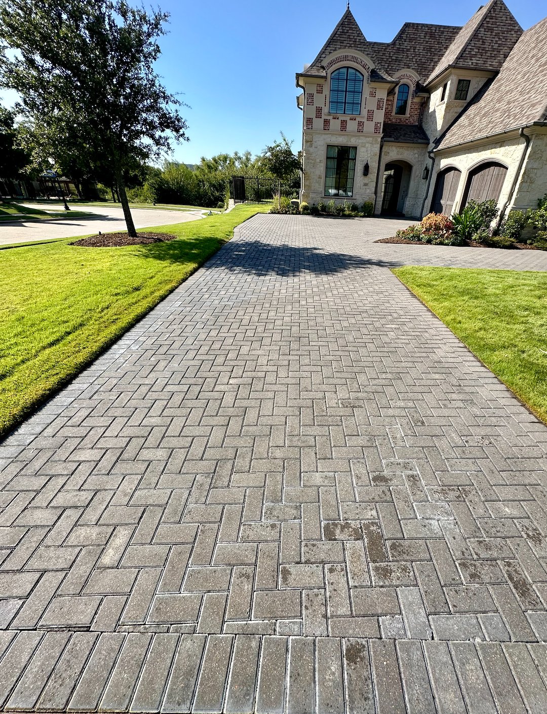 Top-Tier Surface Cleaning of a Brick Driveway in Normandy Estates Neighborhood